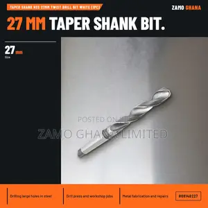 Taper Shank HSS 27Mm Twist Drill Bit White (1Pc) - H