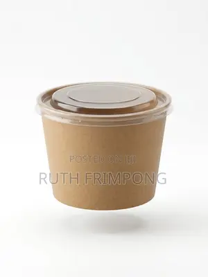 Eco-Friendly Kraft Food Bowl With Clear Lid