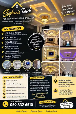 Professional POP Ceiling Designer & Installer in Ghana