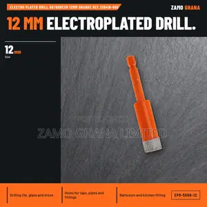 Electro Plated Drill 50/60Mesh 12Mm Orange Ref.120418-00 - EPD-5060-12