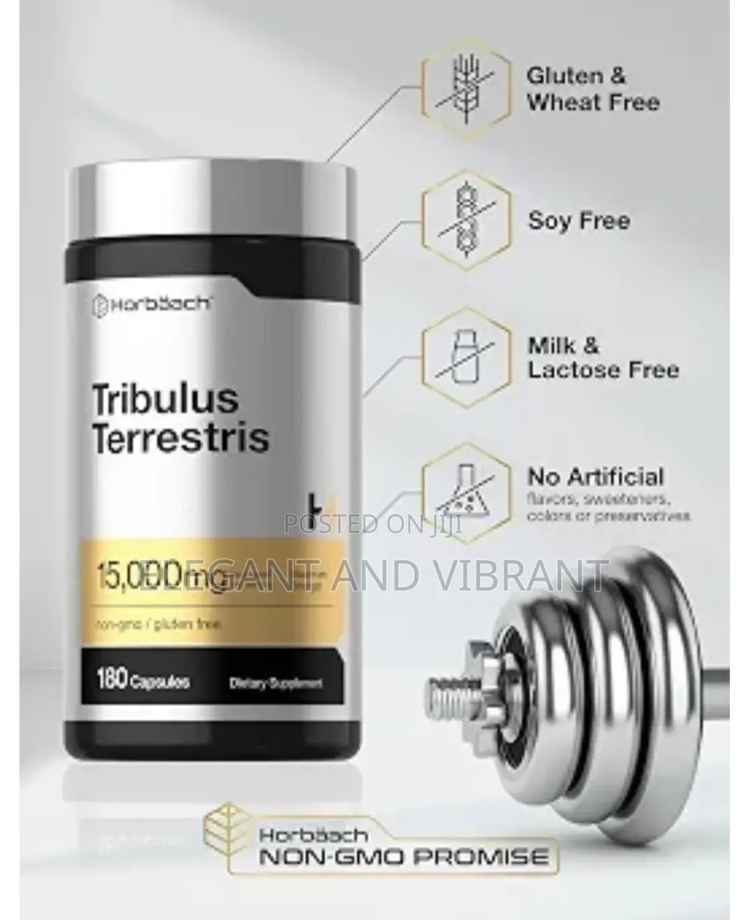 Tribulus Terrestris for Men | 180 Capsules | Maximum Strength