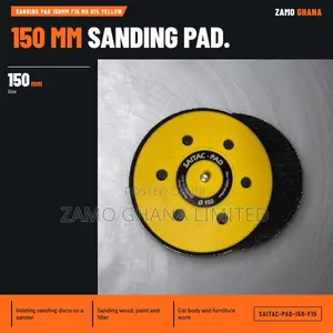 Sanding Pad 150Mm F15 M8 B15 Yellow - SAITAC-PAD-150-F15