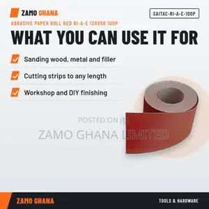 Abrasive Paper Roll Red Ri-a-E 120X50 100P - SAITAC-RI-A-E-100P