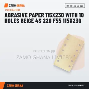 Abrasive Paper 115X230 With 10 Holes Beige 4S 220 F - BV-SAITAC-4S-220