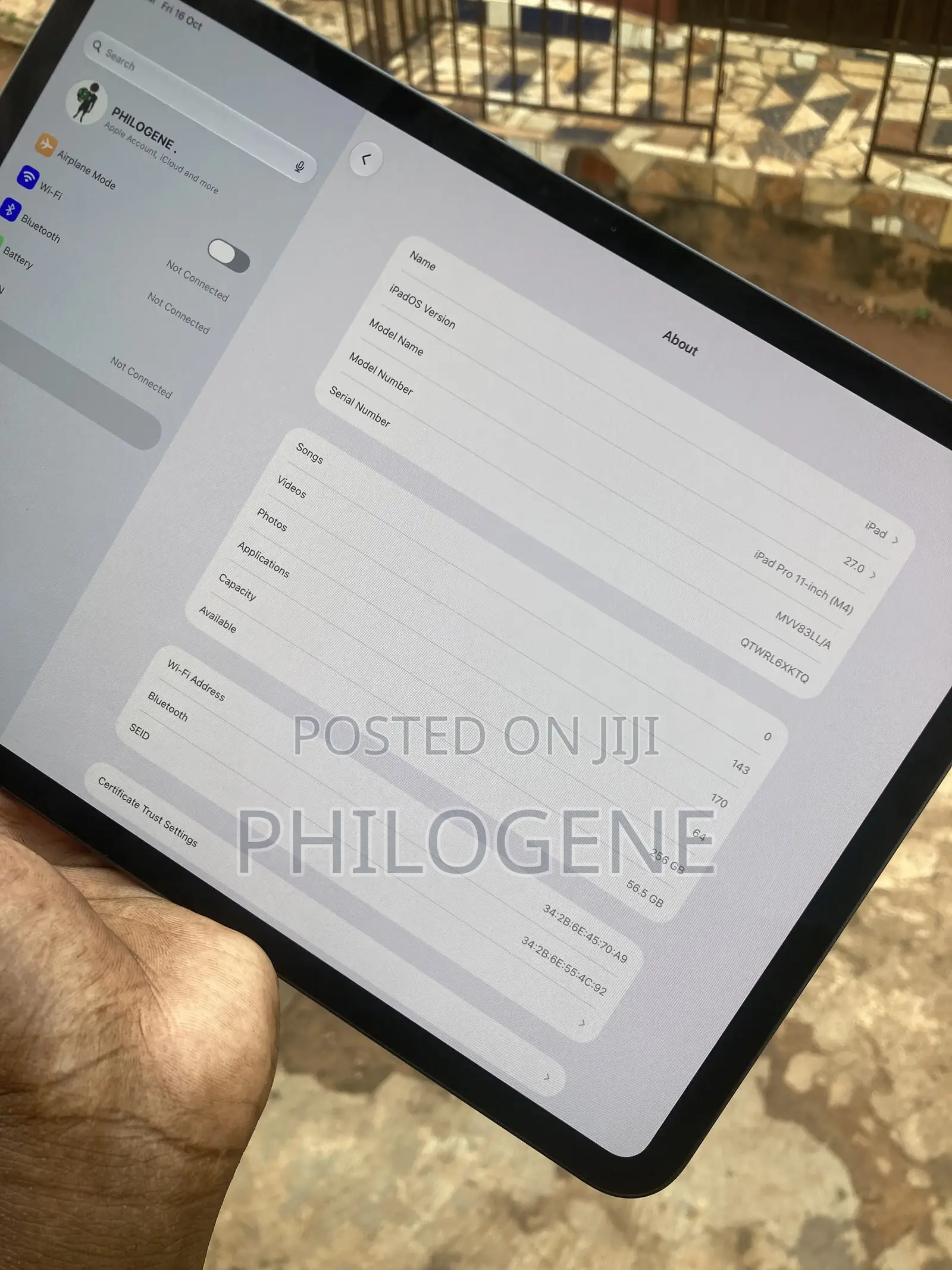 Apple iPad Pro 11 (2024) 256 GB Black