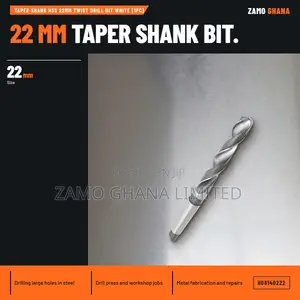 Taper Shank HSS 22Mm Twist Drill Bit White (1Pc) - H