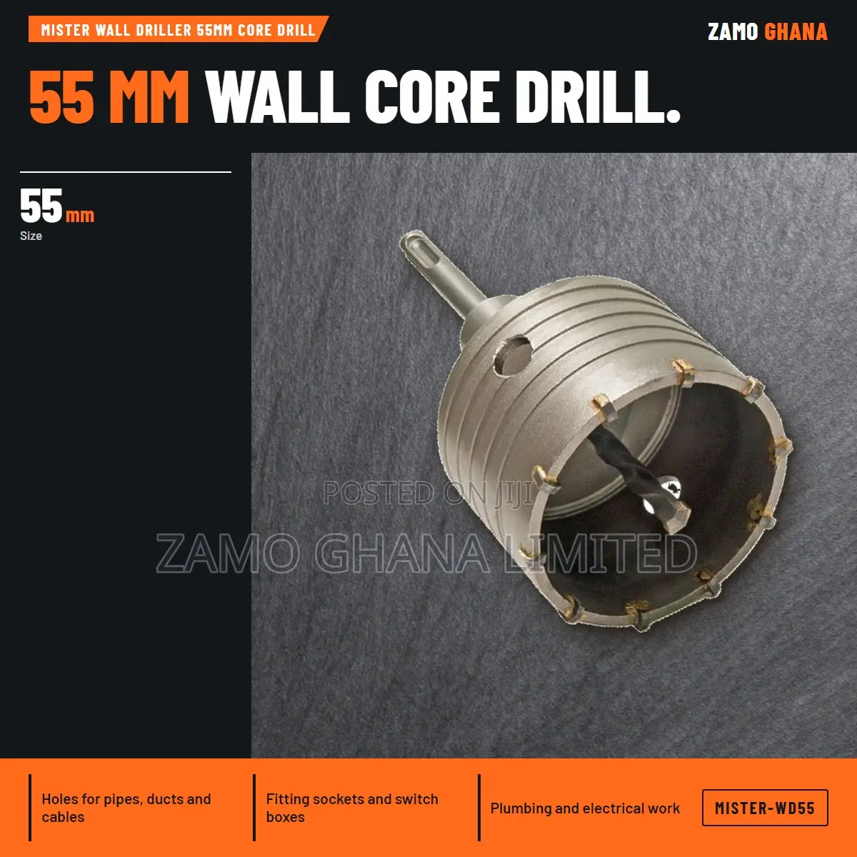 Mister Wall Driller 55Mm Core Drill - MISTER-WD55
