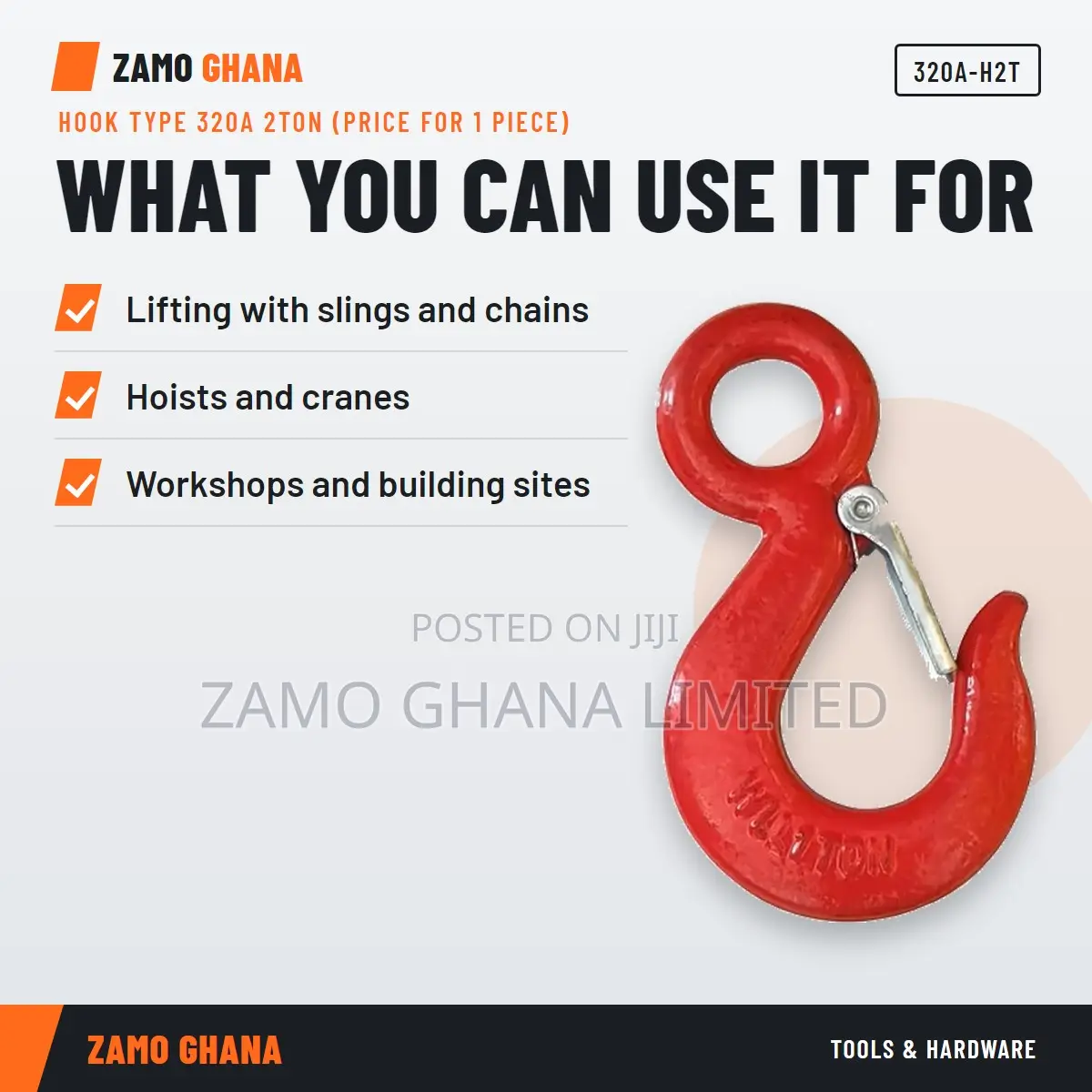 Hook Type 320A 2Ton (Price for 1 Piece) - 320a-H2t