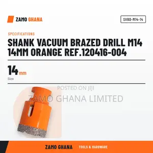 Shank Vacuum Brazed Drill M14 14Mm Orange Ref.120416-004 - SVBD-M14-14