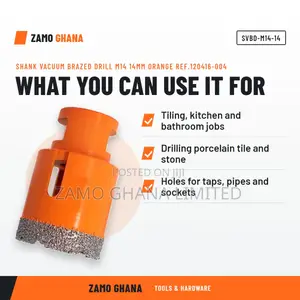 Shank Vacuum Brazed Drill M14 14Mm Orange Ref.120416-004 - SVBD-M14-14