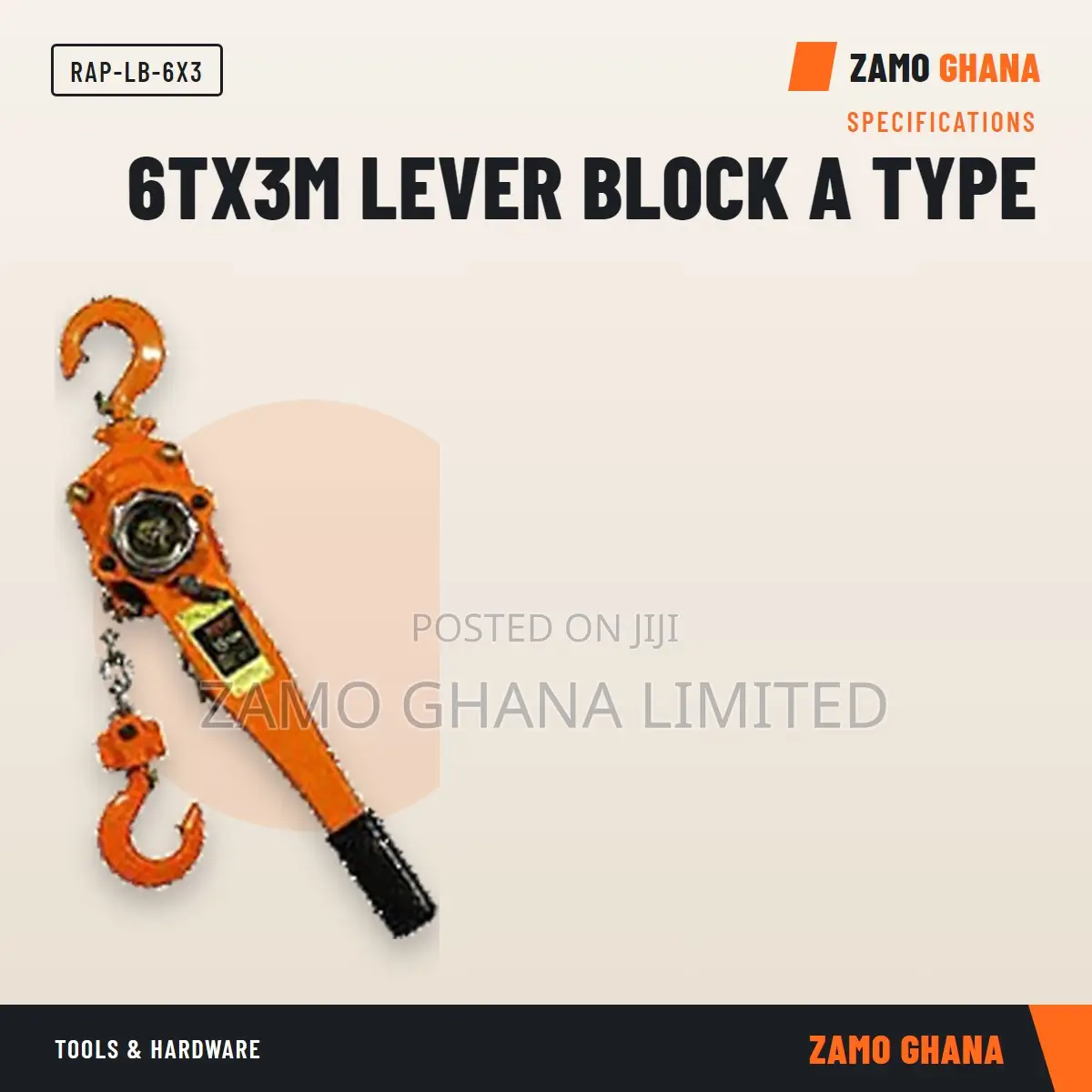 6Tx3M Lever Block a Type - RAP-LB-6X3