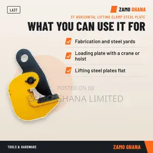 3T Horizontal Lifting Clamp Steal Plate - LA3T