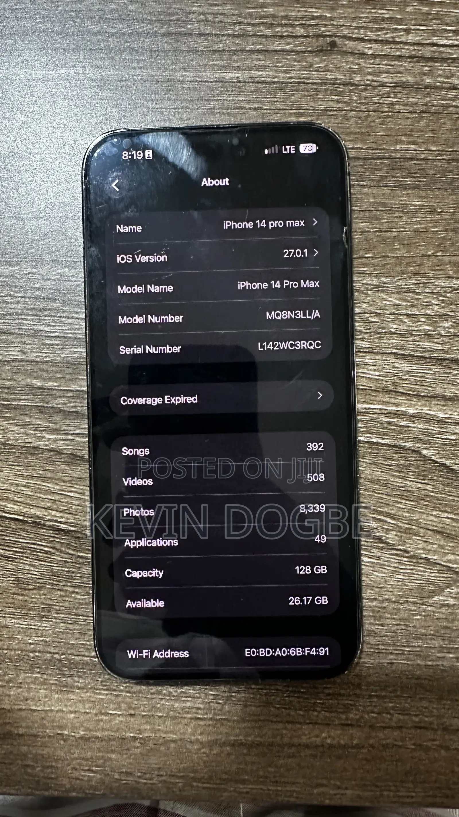 Apple iPhone 14 Pro Max 128 GB Black