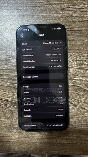 Apple iPhone 14 Pro Max 128 GB Black