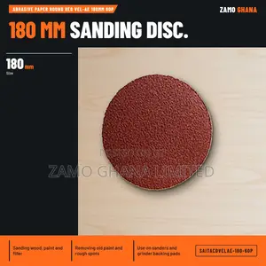 Abrasive Paper Round Red Vel-Ae 180Mm 60P - SAITACDVELAE-180-60P