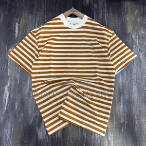 Striped Round Neck T Shirts