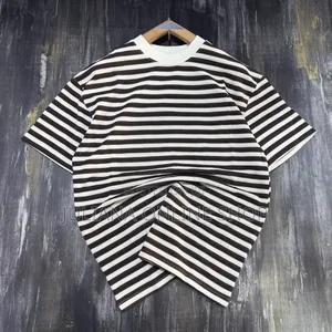Striped Round Neck T Shirts