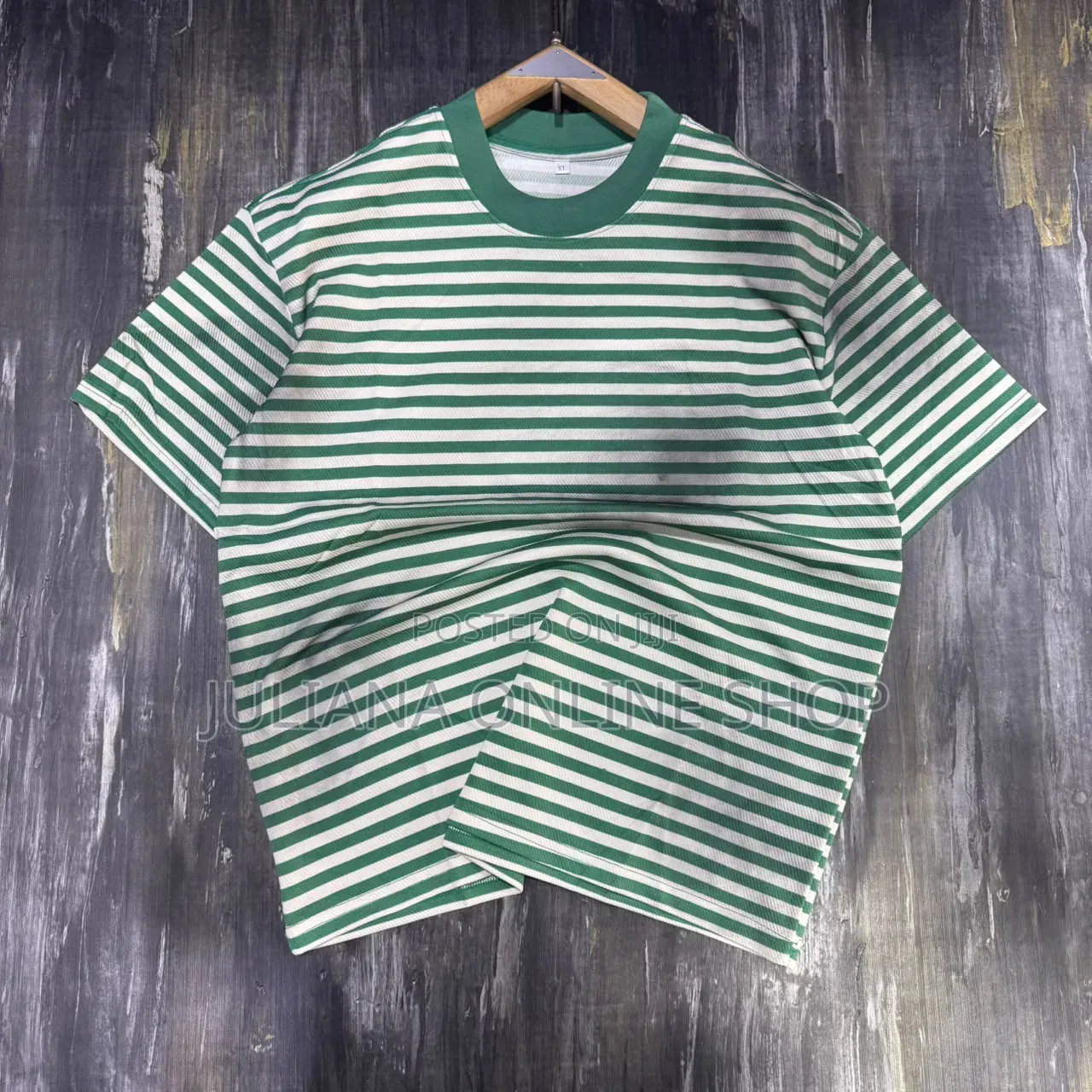 Striped Round Neck T Shirts