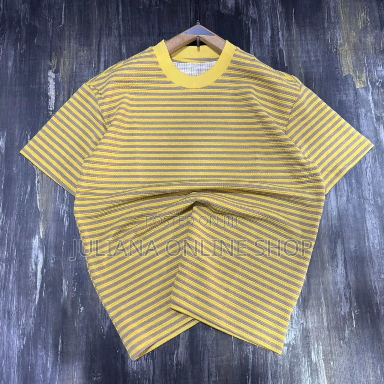 Striped Round Neck T Shirts