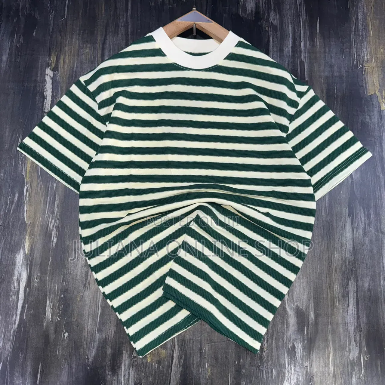 Striped Round Neck T Shirts