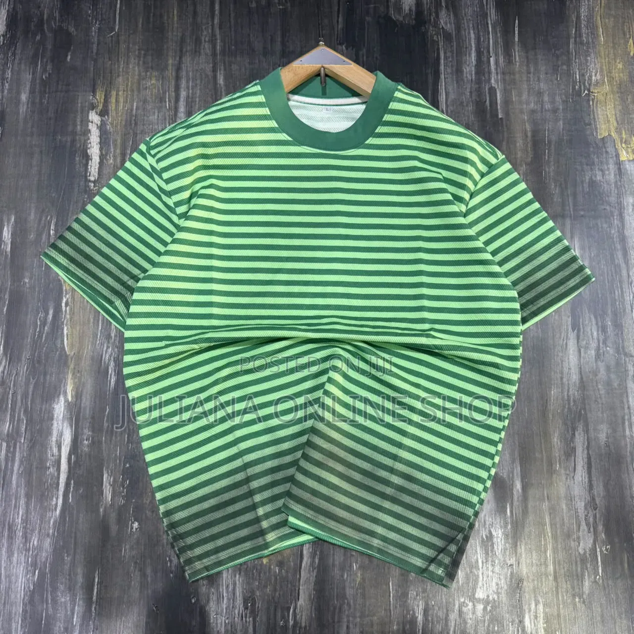Striped Round Neck T Shirts
