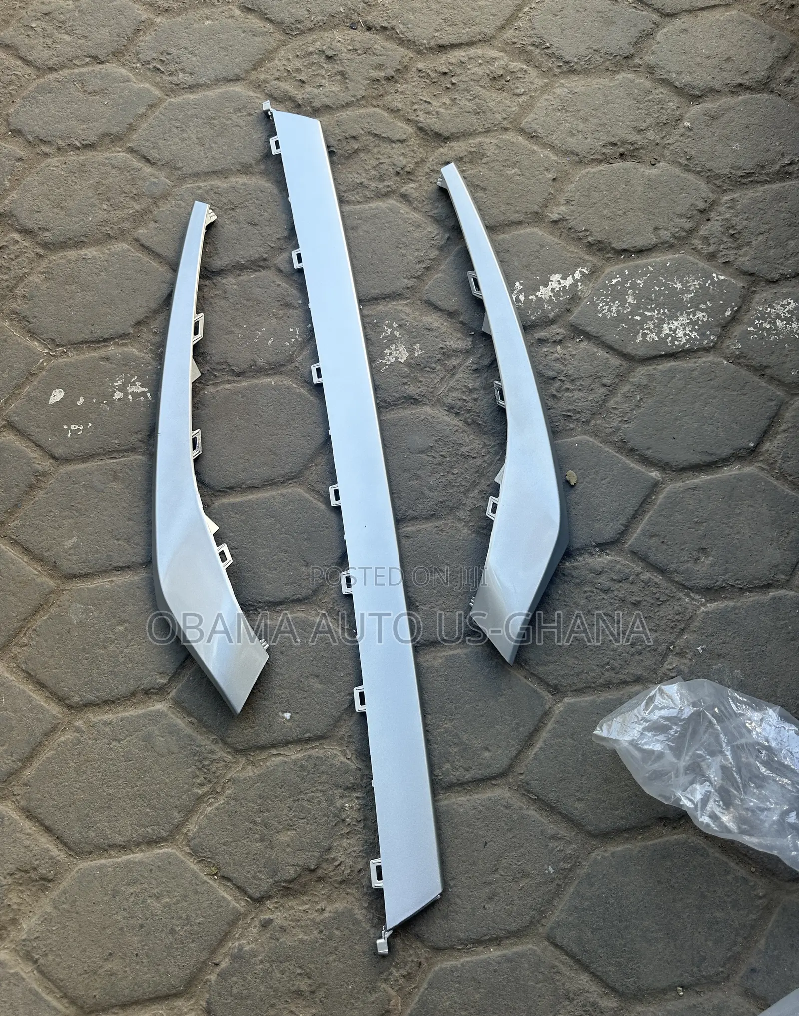 Toyota Highlander Grand 2024 2025 Front Bumper Chrome Lower Trim Lip