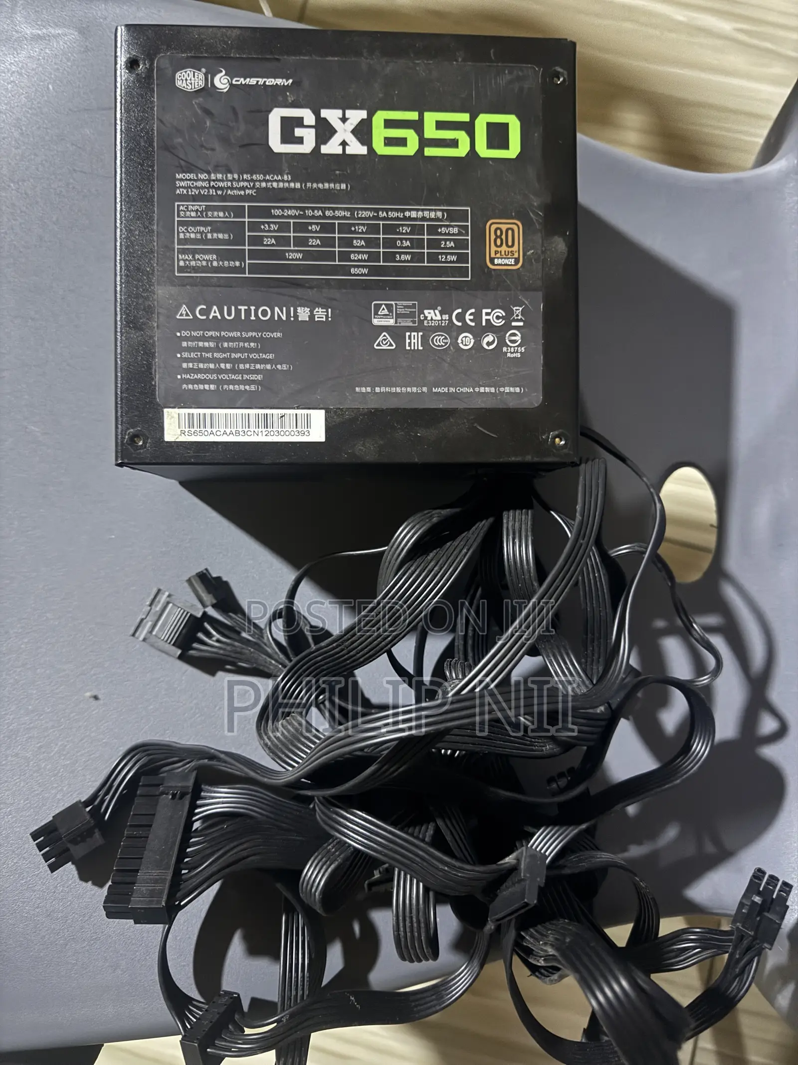 Cooler Master GX-650 Power Supply – 650W