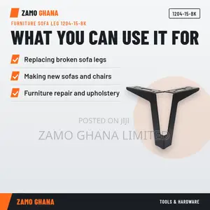 Furniture Sofa Leg 1204-15-Bk - 1204-15-Bk