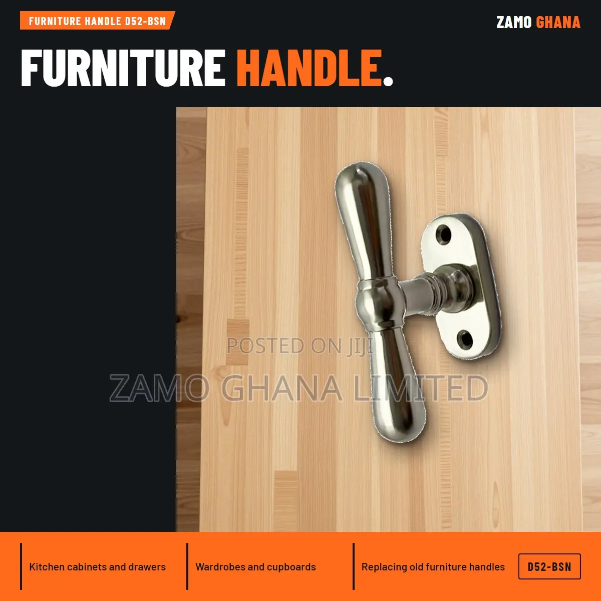 Furniture Handle D52-BSN - D52-BSN