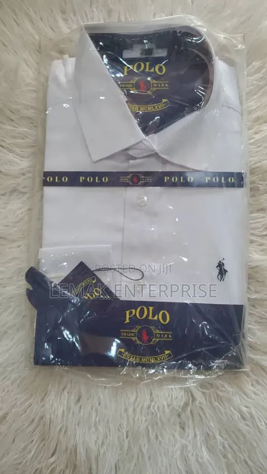 Polo Ralph Lauren Long-Sleeve White Dress Shirt