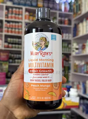 MaryRuth's Liquid Morning Multivitamin + Hair Growth, Mango 650ml
