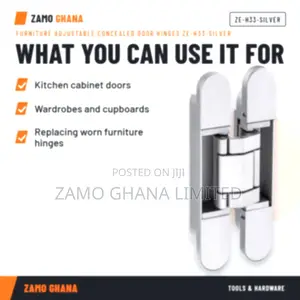 Furniture Adjustable Concealed Door Hinges Ze-H33-Silv - ZE-H33-SILVER