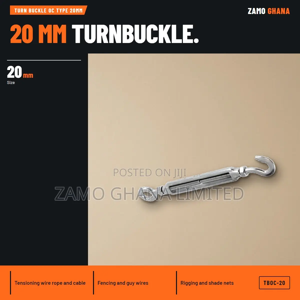 Turn Buckle Oc Type 20Mm - TBOC-20