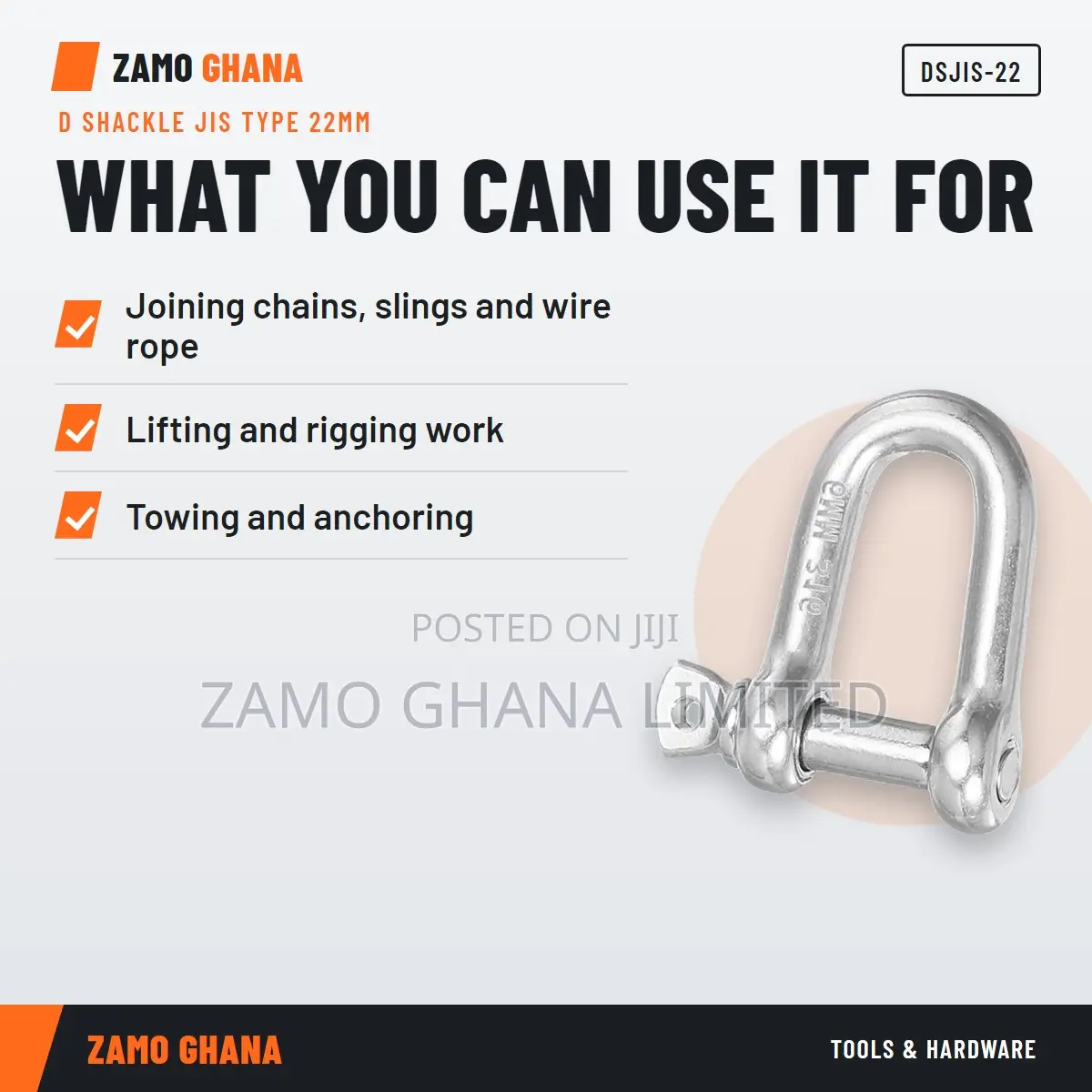 D Shackle Jis Type 22Mm - DSJIS-22