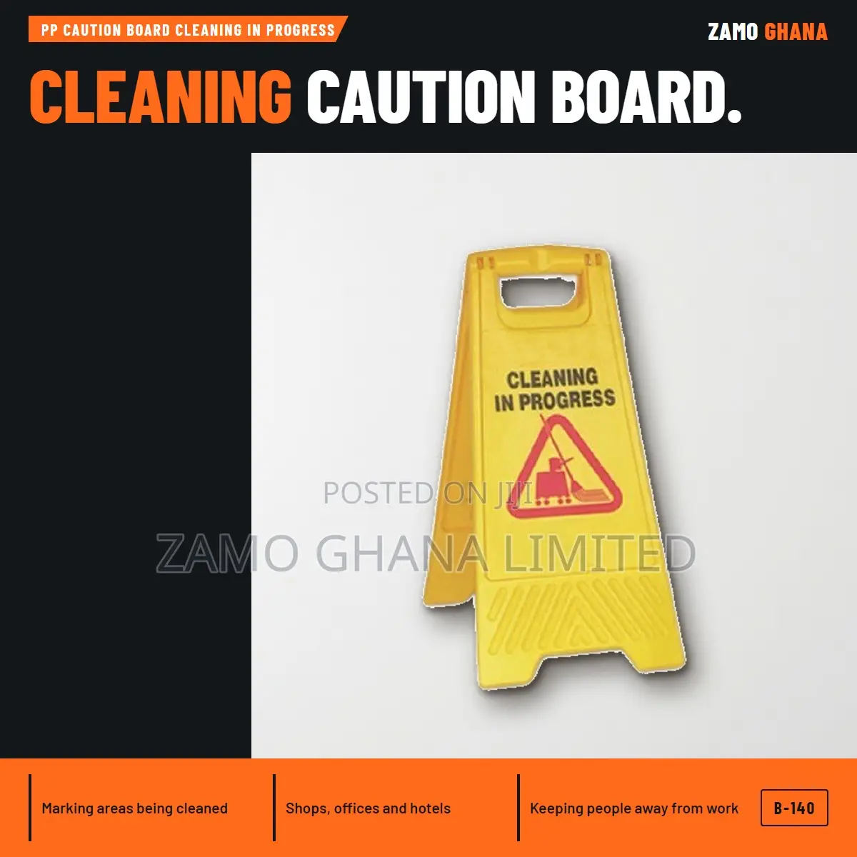 Pp Caution Board Cleaning in Progress - B-140