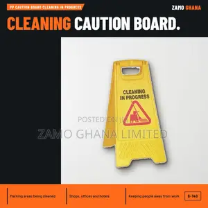 Pp Caution Board Cleaning in Progress - B-140