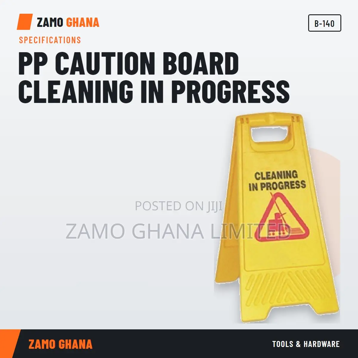 Pp Caution Board Cleaning in Progress - B-140
