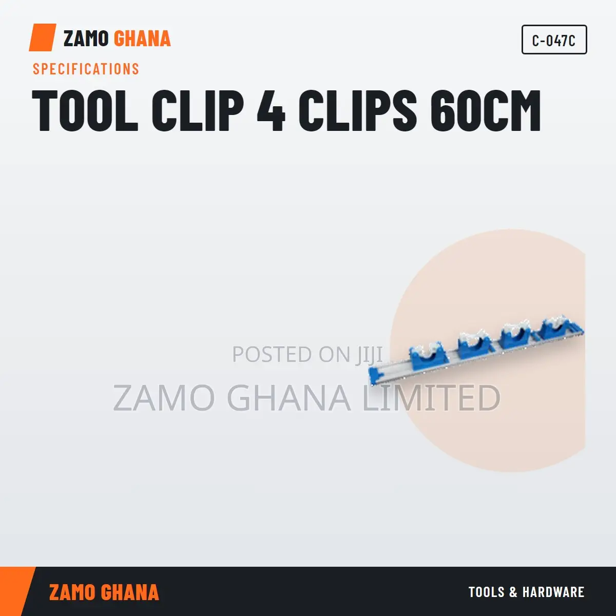 Tool Clip 4 Clips 60Cm - C-047c