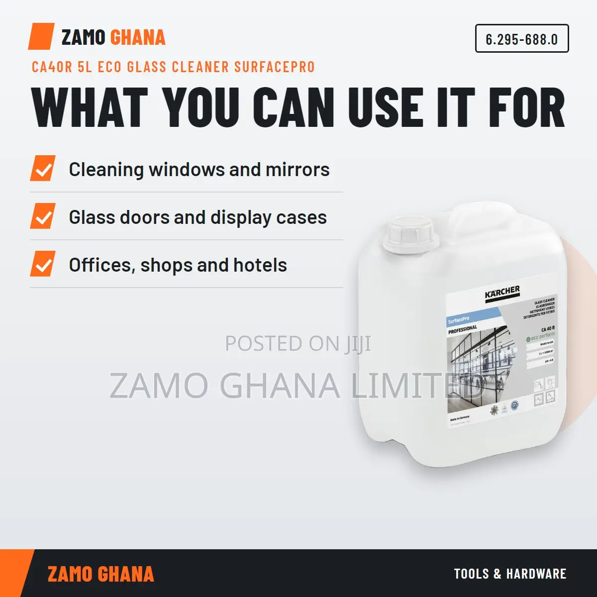 Ca40R 5L Eco Glass Cleaner Surfacepro - 6.295-688.0