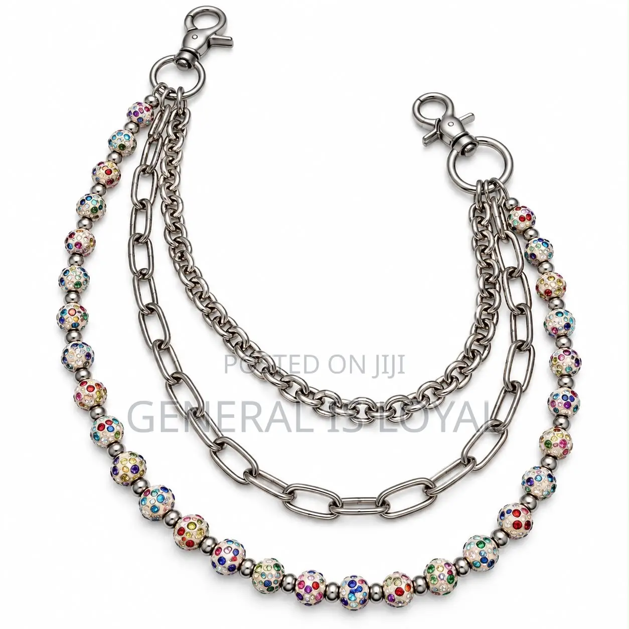 Peals Silver and Stainless Side Chain for Jeans