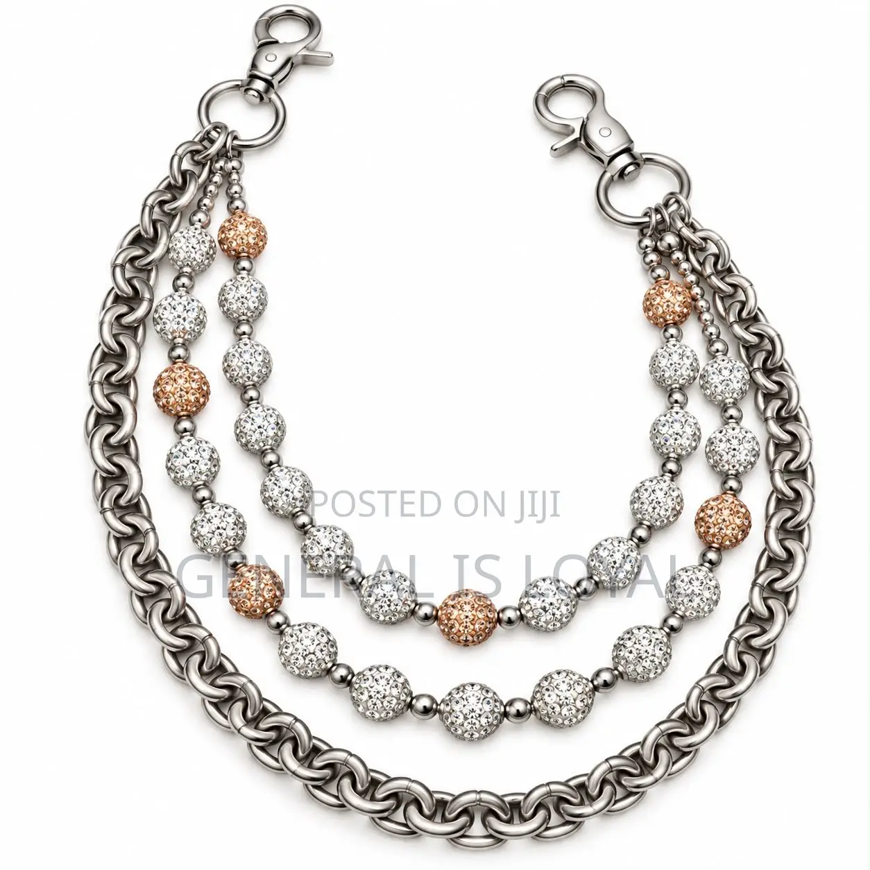 Peals Silver and Stainless Side Chain for Jeans