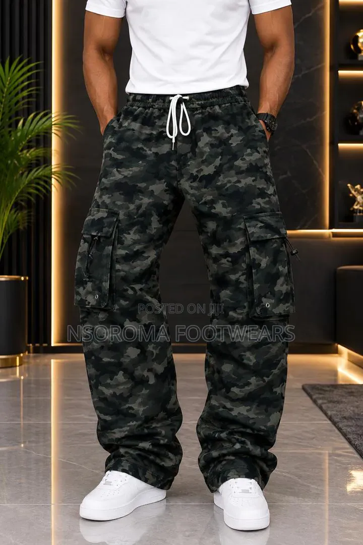 Quality Camo Joggers for Men – Ready Stock, Sizes XL–4XL