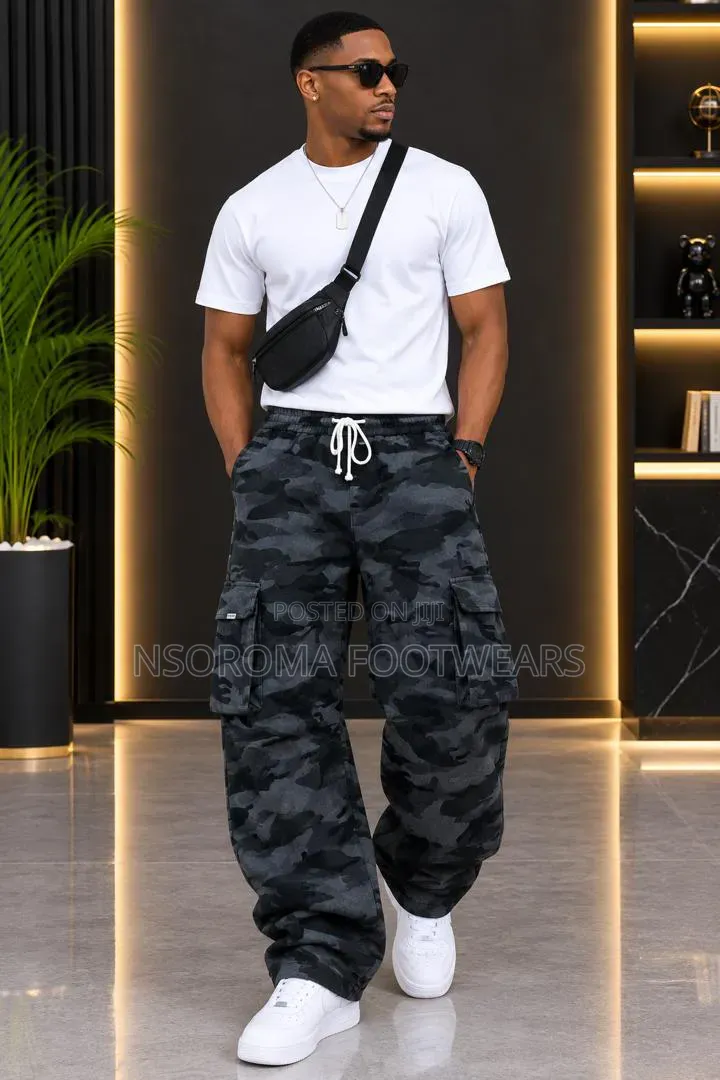 Quality Camo Joggers for Men – Ready Stock, Sizes XL–4XL