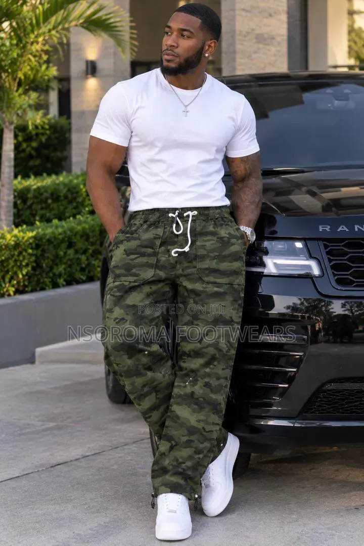 Quality Camo Joggers for Men – Ready Stock, Sizes XL–4XL