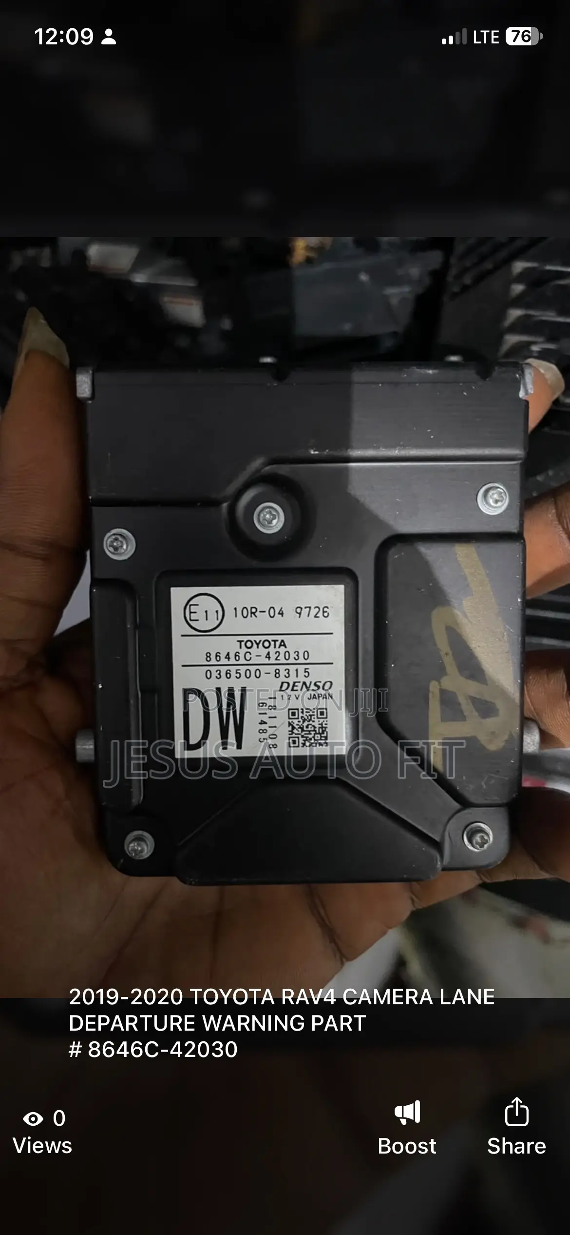 2017-2020 Toyota Rav4 Camera Lane Departure Warning Oem 8646c-42021