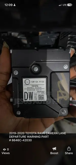 2017-2020 Toyota Rav4 Camera Lane Departure Warning Oem 8646c-42021