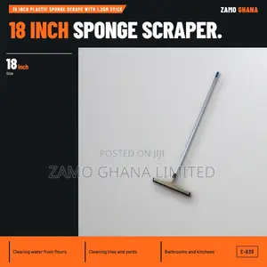 18 Inch Plastic Sponge Scrape With 1.25M Stick - C-035