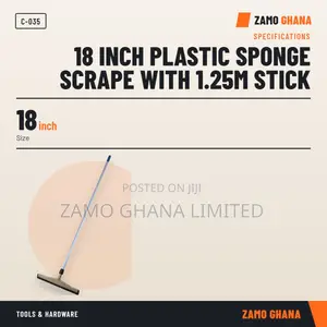 18 Inch Plastic Sponge Scrape With 1.25M Stick - C-035