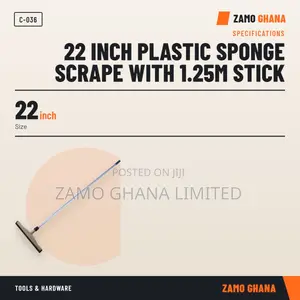 22 Inch Plastic Sponge Scrape With 1.25M Stick - C-036