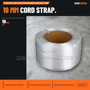 Straptool Cord Strap Strapping Band Clear White 19Mm - R-SBC-19
